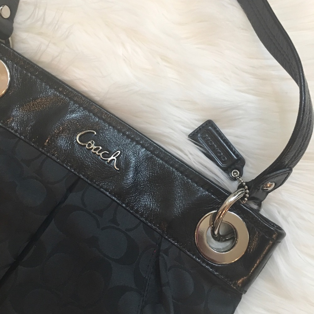 Black Coach Handbag - Picture 4 of 10